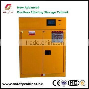 Vented Filtering fire proof safety cabinet for flammable toxic chemical powder