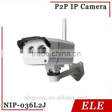 Onvif Wireless P2p Bullet ip Camera 720P WPS Waterproof/Weatherproof for Outdoor