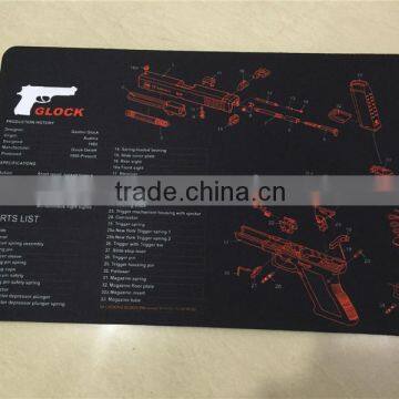 Hot Sale New Design Custom AR-15,AK47,Glcok,Beretta92 Gun Cleaning Mat,gun Mat for Rifle & Pistol Preparing and Cleaning Quality Choice photo-3