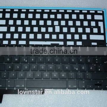 NEW Germany Layout keyboard Replacement LED Backlight For Macbook Pro 15" A1286 2008-2012