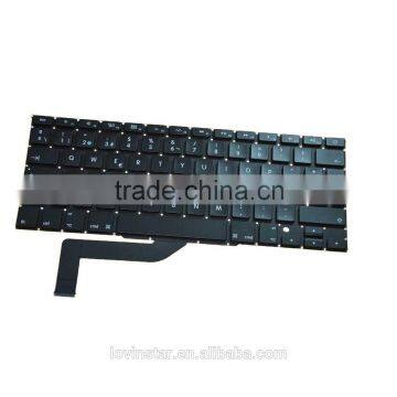 Popular New Spanish Design Products Laptop Replacement Keyboard For Apple Macbook Air 15" A1398 2012