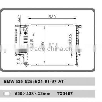 AUTO RADIATOR FOR BMW 525 525i E34 91-97 MT