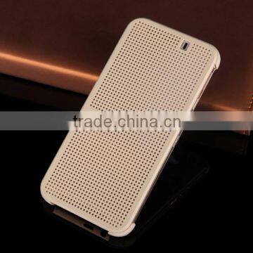 High Quality Full Official Functions Dot View Holder Flip Cover Case for Htc One m9 , Smart View Case for Htc One m9 photo-4