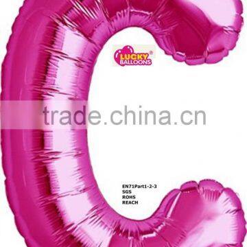 New design 34 inches pink slim letter balloon large for celebration