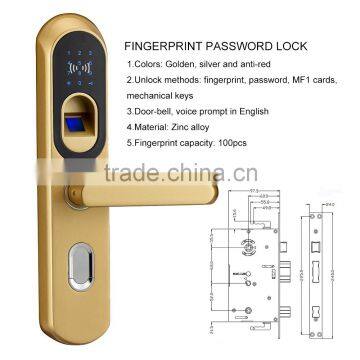 New touch screen digital smart wifi fingerprint door lock                        
                                                Quality Choice