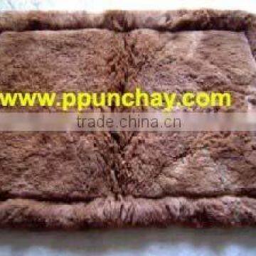 Alpaca Rug Carpet Peru 39x27" Brown color