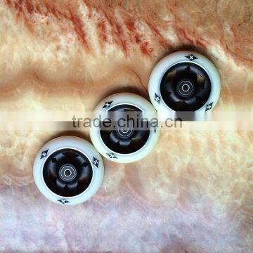 Orange Scooter Wheels With Blue Metal Core 100mm For Sale photo-3