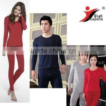 100% Modal couples' thermal underwear twinset