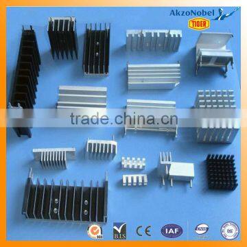 manufacturer of Anodized color drilling aluminum profile heat sink