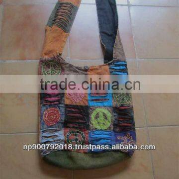 Nepal Stone Wash Cotton Handbag