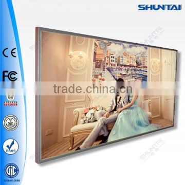 large scale backlit aluminum frame LED cube light box