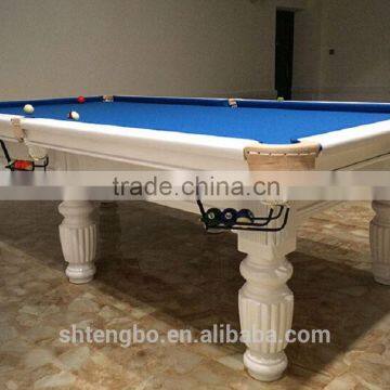 factory manufacture cheapest games billiard table with all wood leg