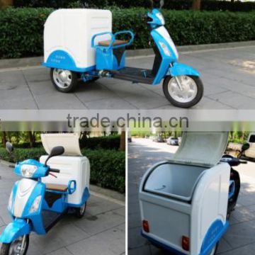 Hot sale 500W-800W three wheel electric cleaning vehicle