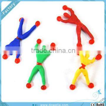 TPR sticky toys , Sticky Clambing Wall Men,Sticky wall walking spiderman ,Custom design