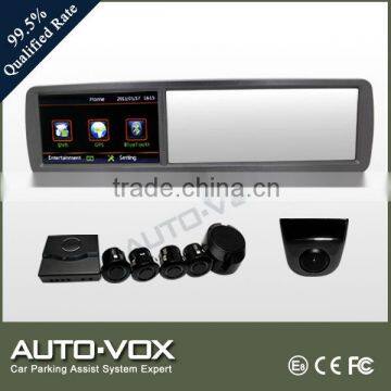 Car parking mirror rear view monitor with sensor for nissan