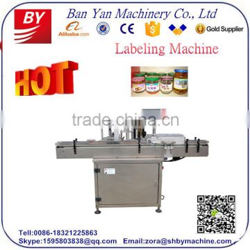 Shanghai BY-TB100 Automatic beer bottle labeling machine,can jar labeling machine,bottle labeling machine price