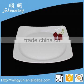 White plastic sauce plate