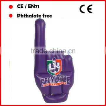 five finger inflatable hand/one finger inflatable hand/inflatable middle finger hand