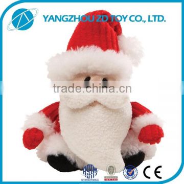 new style soft polyester stuffed and plush toy santa claus