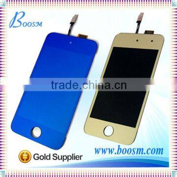 New arrivals top quality 3.5 IPS mobile phone LCD front digitizer for ipod touch 4 color screen replacement