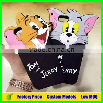 Tom and Jerry Silicone mobile 3d phone case for LG G3 D858 cell phone back case cover