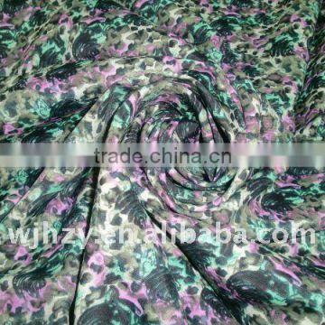 printed viscose rayon, artifical silk fabric