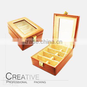 Customized faux leather gift boxes for glasses