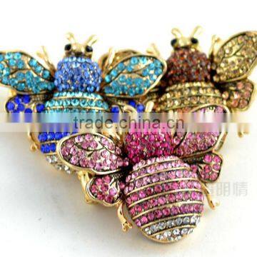 Diamond setting fashional bee shape ring watch