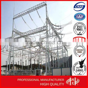 Anti-rust 750KV Galvanized Power Substation Steel Structure for Electric Power Transmission Line