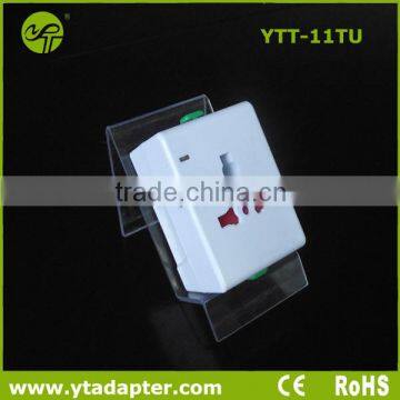 General travel worldwide adapter with usb output 5v 1000mA