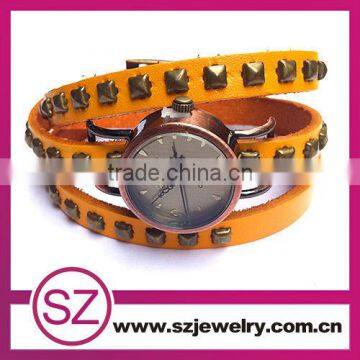 2016 News Leather Quarty Woment Fashion Hot Selling Mens Hand Watch Brand