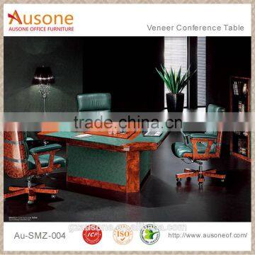 2016 new 3 seat solid wooden walnut wood luxury conference room table