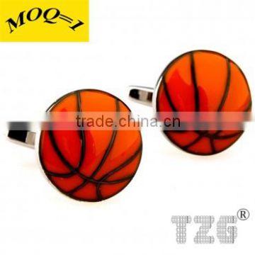 Fashion Stainless Steel Basketball Cuff link