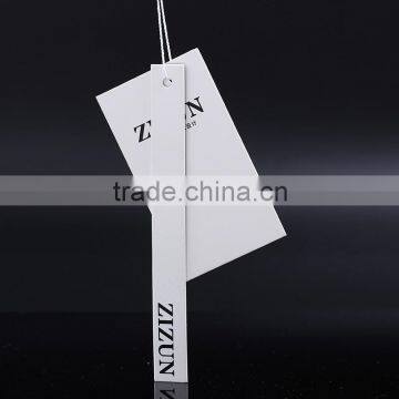 China wholesale custom folded paper hang tags for clothing