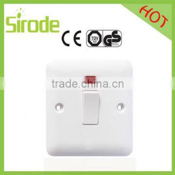 BS Standard bakelite 20A DP switch socket for water heater