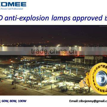 30w 60w explosion proof LED Lamp with AC 85~265V wide voltage, Exd IIBT4 certificate aluminum heat sink, tempered glass lens