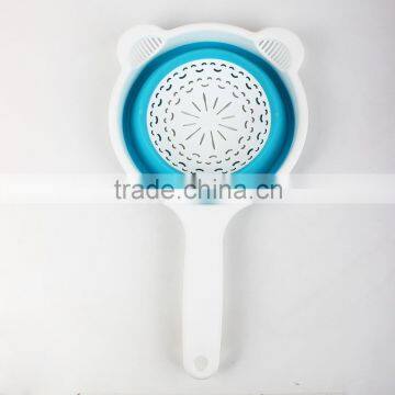 China Manufacture Cartoon Shaped Eco-friendly Collapsible Strainer With Handle photo-6