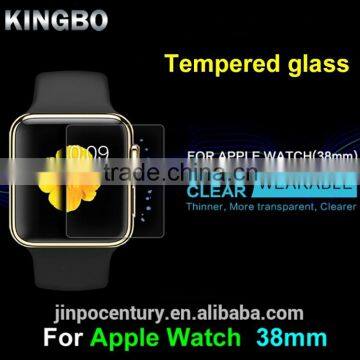 High Quality Mobile Phone Thickness 2.5D Round tempered glass screen protector for apple watch 38mm