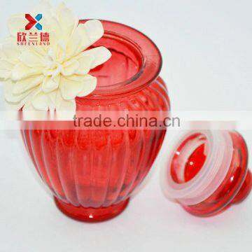 Wedding Decor 2015 red glass tealight candle holder wholesale