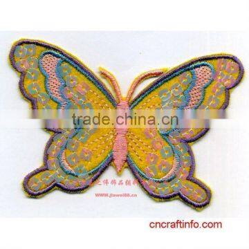 digitizing colorful butterfly embroidery textile patches