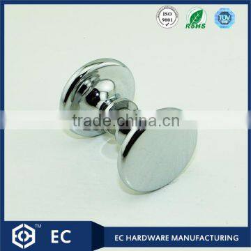 round brass furniture knobs with chrome finish