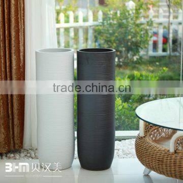 Black and white large floor vases antique vase for hotel deco