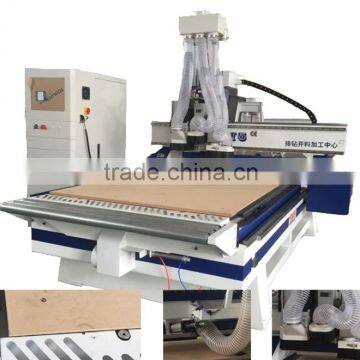 High Speed Cnc Cutting Machine Woodworking Machine 2 Spindles 4.5KW With Group Drilling photo-3
