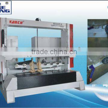 Multi-heads stone columns engraving machine /four-axis linkage/8 spindles/AC servo/4th control system