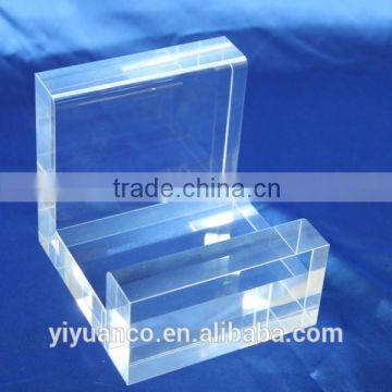 acrylic pedestals/High transparent beveled edge holder acrylic pedestal wholesale