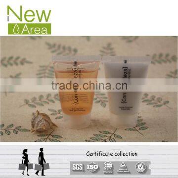 Newarea hotel bathroom amenities tube 50ml with screw cap shampoo bath gel conditioner body lotion