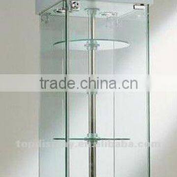 new counter top roating glass display cabinet