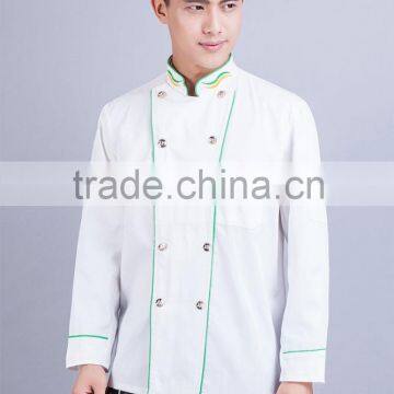 2015 Double -breasted White Chef Cooking Uniform photo-4
