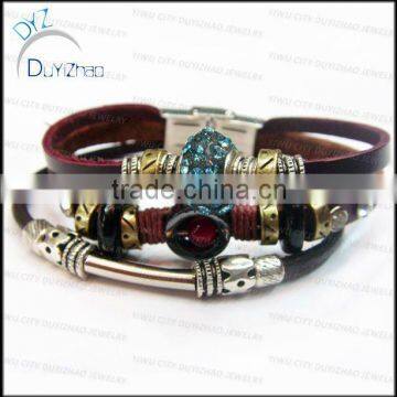 fahsion cheap teen leather bracelets jewelry