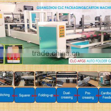 Automatic Folding Gluing Stitching machine/ Post-press packaging machine/ Auto stitcher counter ejector(CLC-AFG)